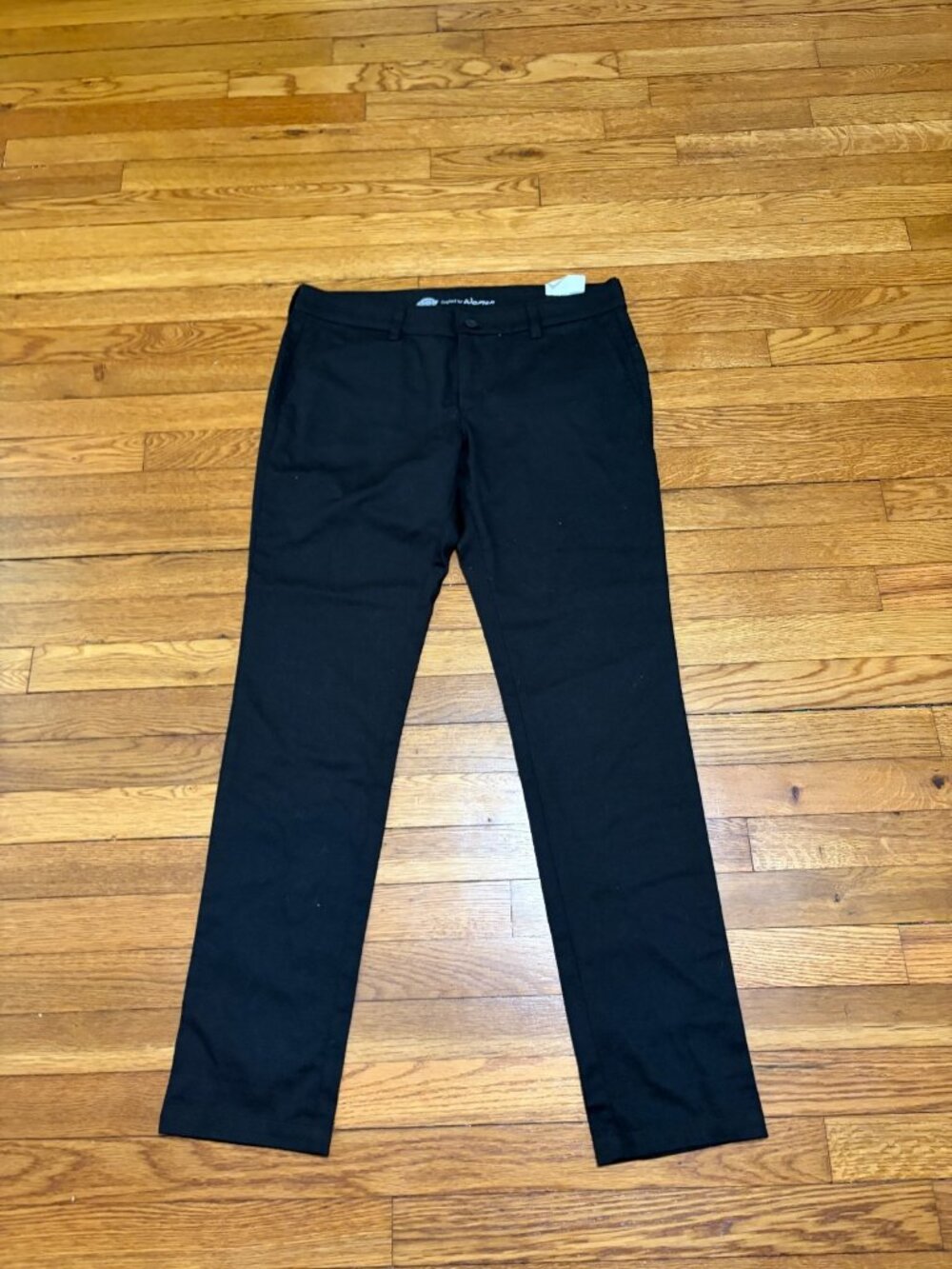 Dickies Womens Pants Size 10 Black Skinny Fit Stretch Cotton Workwear NWT NEW